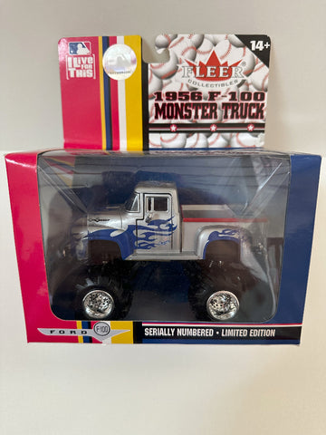 Los Angeles Dodgers Fleer MLB Monster Truck 1956 Ford F-100 Toy Vehicle