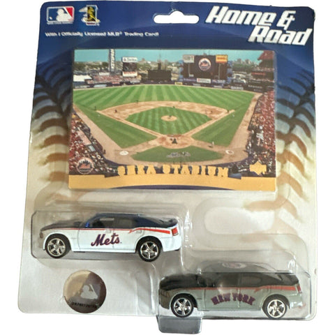 New York Mets Upper Deck Collectibles Home/Road 2 Pk Dodge Chargers 1:64