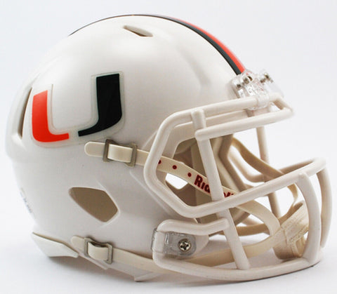 Miami Hurricanes NCAA Riddell Speed Mini Helmet New in box
