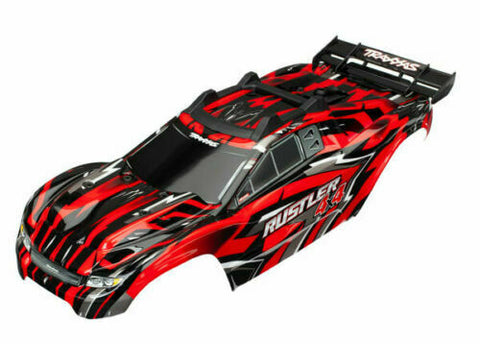Traxxas Part 6718 Rustler Red Painted Body New in Package