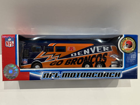 Denver Broncos Fleer NFL Motorcoach 1:64 Toy Vehicle