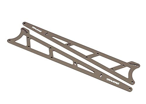 Traxxas 9462 Side Plates Wheelie bar Charcoal Gray Aluminum (2)
