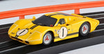 AFX 22025 Ford GT40 Mark IV #1 Collector Series Clear Yellow Slot Car 1:64
