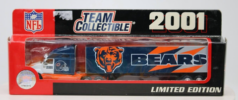 Chicago Bears  Fleer 2001 Team Collectible Series NFL Tractor Trailer Scale Toy Vehicle