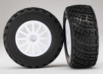 Traxxas 7473R Tires & wheels assembled white gravel pattern S1