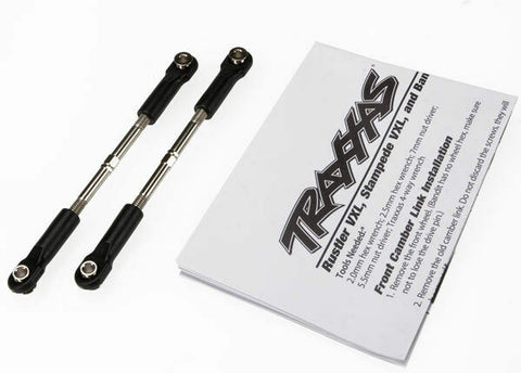Turnbuckles, toe link, 61mm (96mm center to center) (2) (assembled with rod ends and hollow balls) (fits Stampede)
