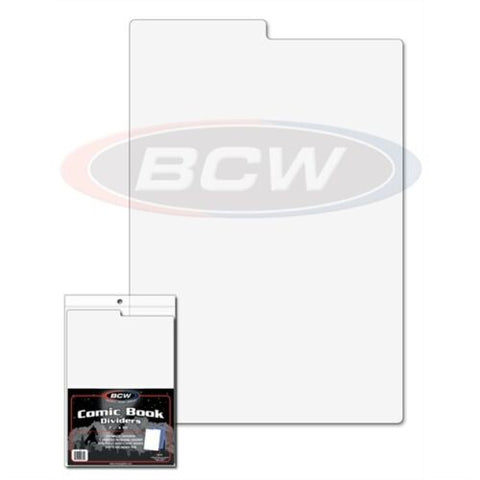 BCW Comic Book White Tabbed Dividers 7 1/4 X 10 3/4  (25 per pack)