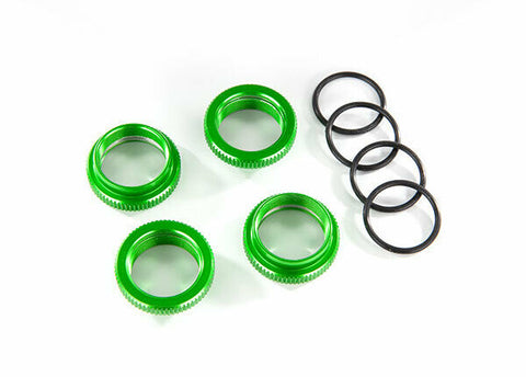 Traxxas Part 8968G Spring retainer adjuster green anodized aluminum GT Maxx New