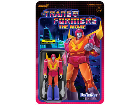 Hot Rod Transformers The Movie Super 7 Reaction Figure