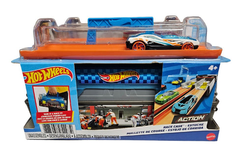 Hot Wheels Action Race Case With 2 Launchers And 2 Cars Included