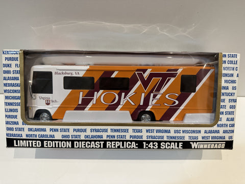 Virginia Tech Hokies 2001 Collegiate Winnebago 1:43 Toy Vehicle