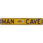 NBA Los Angeles Lakers 36" x 6" Gold Man Cave Street Sign Authentic Street Signs