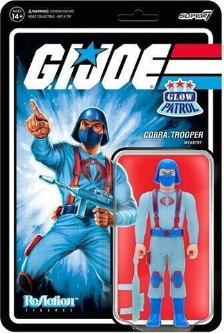Cobra Trooper Glow Patrol G.I. Joe Super 7 Reaction Figure