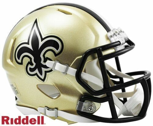 New Orleans Saints Speed Football Helmet LUNAR SALE