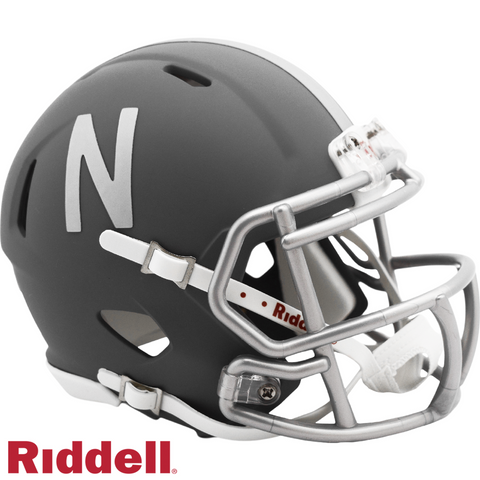 Nebraska Cornhuskers Alternate Slate Collection Riddell Mini Helmet New in Box