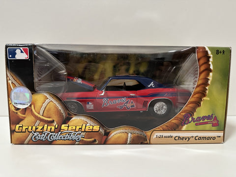 Atlanta Braves Ertl Collectibles Cruzin' Series MLB Chevy Camaro 1:25 Toy Vehicle